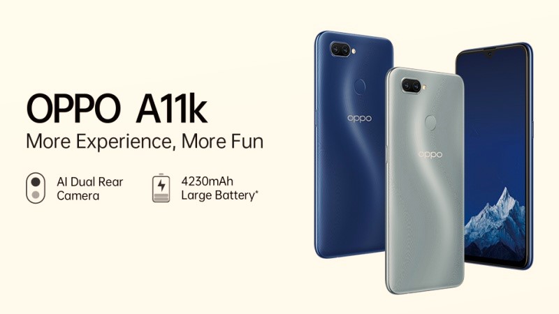 OPPO A11k ra mắt: Chuyển sang dùng chip MediaTek, RAM và ROM thấp hơn A11 nhưng giá bán chỉ 2.7 triệu đồng OPPO A11k ra mắt: Chuyển sang dùng chip MediaTek, RAM và ROM thấp hơn A11 nhưng giá bán chỉ 2.7 triệu đồng