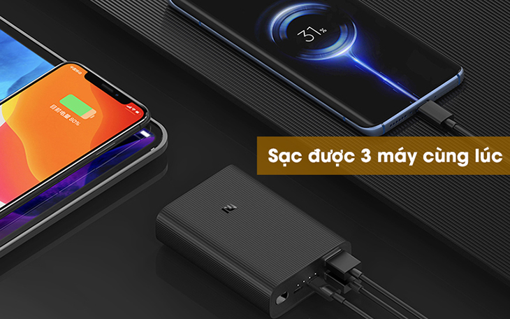 Sạc dự phòng sạc Xiaomi tích hợp nhiều tính năng nổi bật