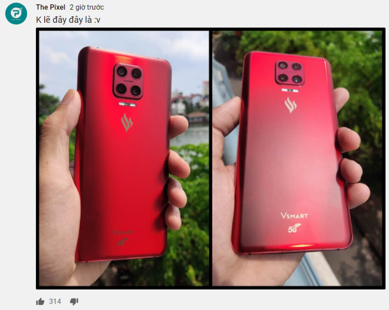 Mặt sau Vsmart LUX 5G Mặt sau Vsmart LUX 5G