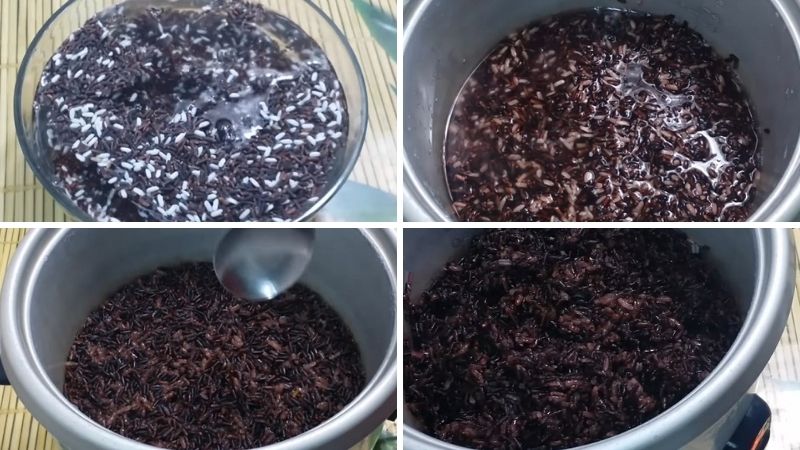 Cách nấu gạo nếp cẩm
