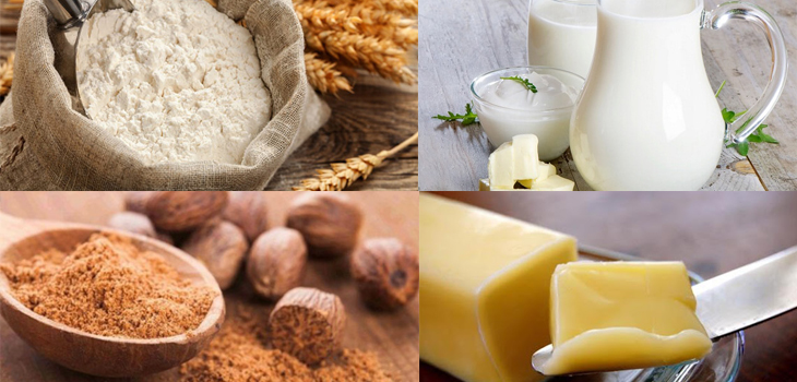 Nguyên liệu món ăn sốt bechamel