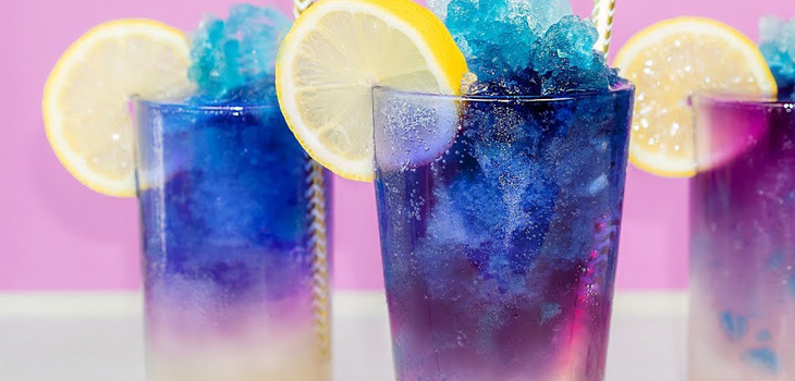 2 How to make butterfly pea flower soda change color beautifully, cool and refreshing for hot summer