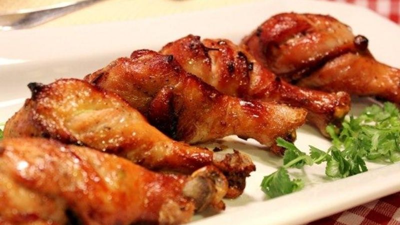 How to make grilled chicken with golden honey, fragrant and cracked nose