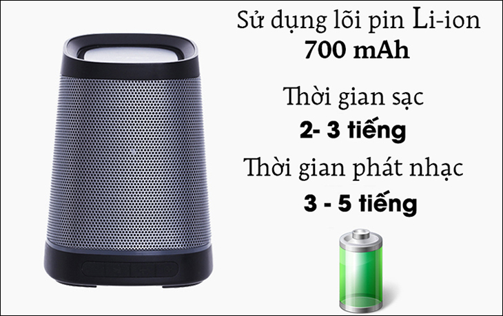 Loa Fenda có dung lượng pin tốt