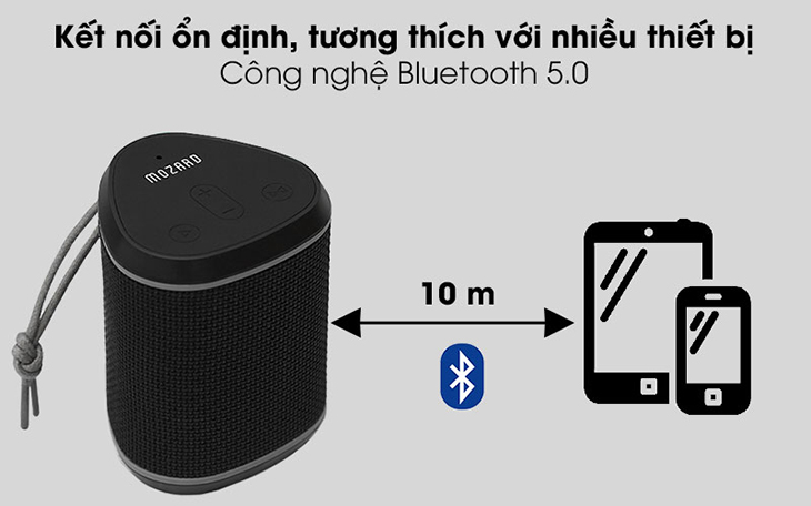 Loa Mozard kết nối Bluetooth nhanh chóng, ổn định