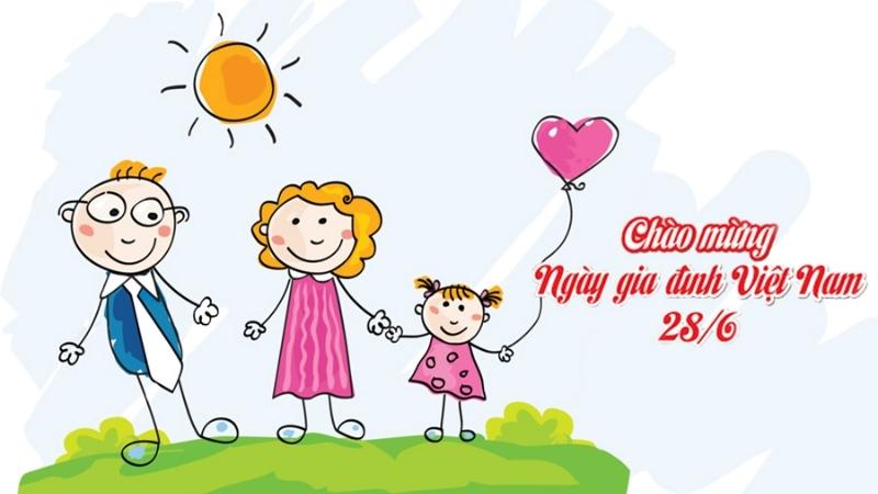 Hình ảnh ngày gia đình việt nam 28/6