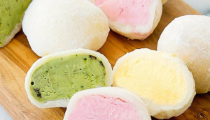 Cách làm bánh mochi nhân đậu xanh dừa chuẩn người Nhật