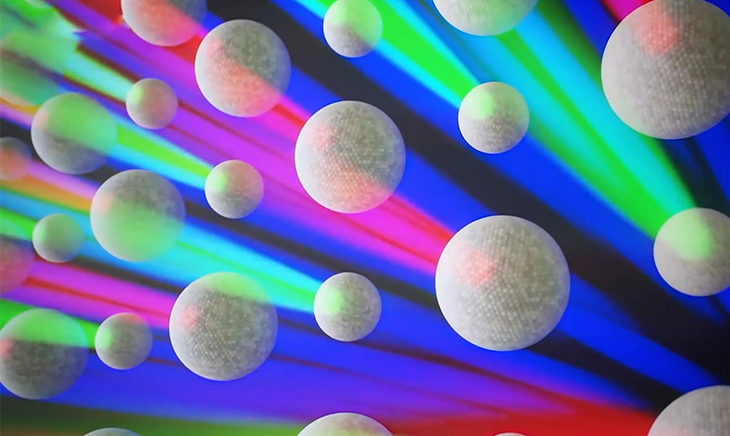 Màu sắc hiển thị tươi sáng nhờ màn hình Quantum Dot với hàng tỉ hạt nano siêu nhỏ