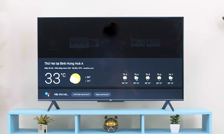 Tìm kiếm thông tin ngày trên màn hình chính