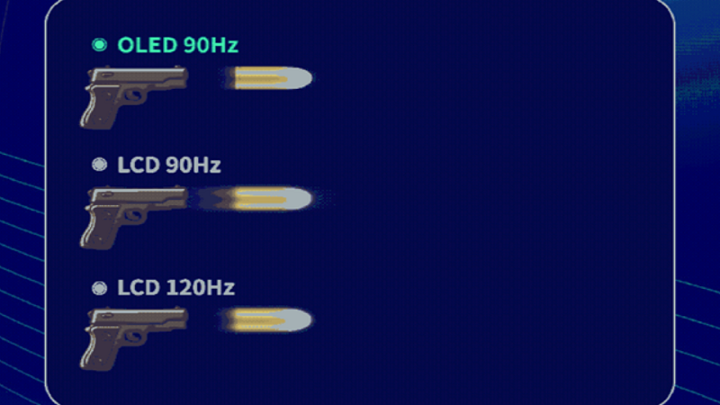 So sánh độ trễ màn hình giữa 90Hz và 120Hz