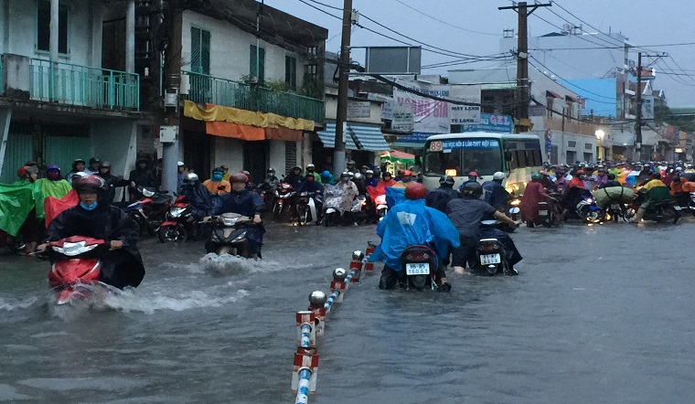 Mưa lớn ở TP.HCM trong 4 ngày tới, có thể gây ngập lụt cục bộ