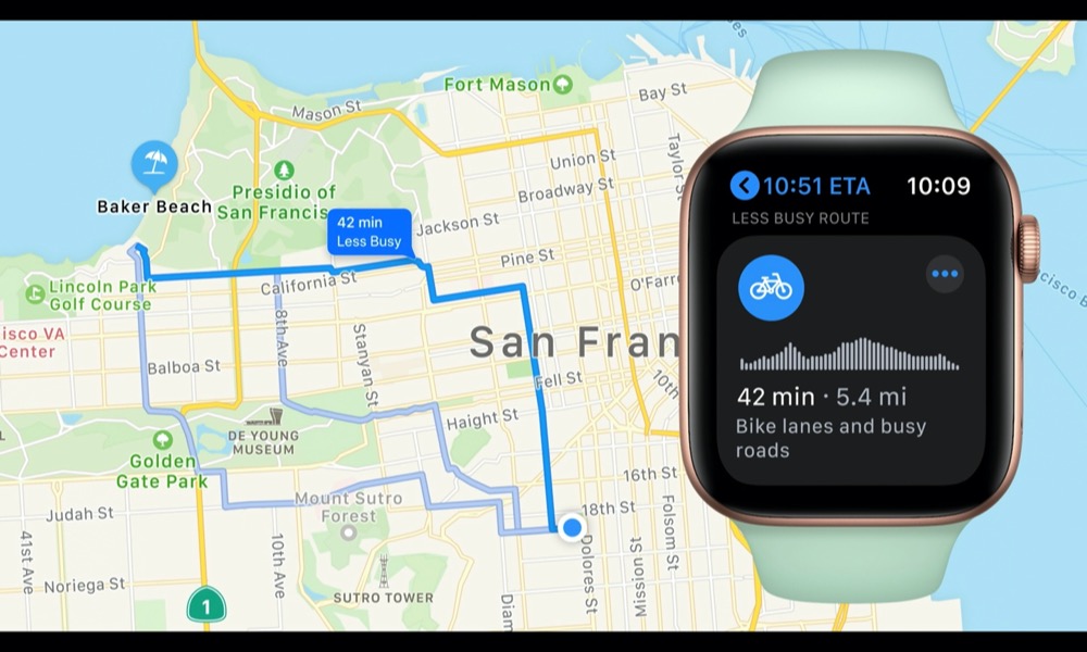 Bản đồ chỉ đường xuất hiện ngay trên Apple Watch