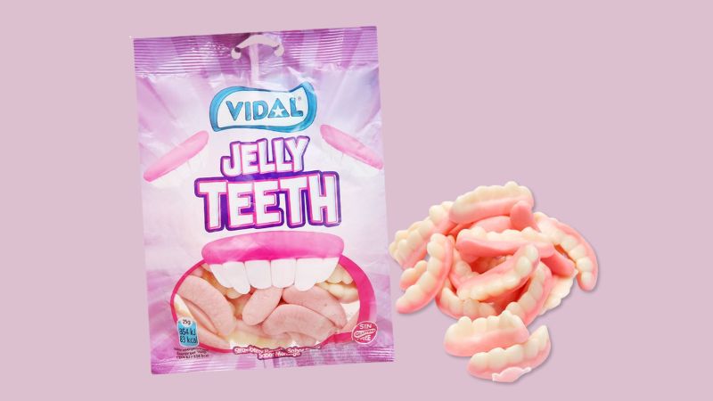 Kẹo dẻo hình hàm răng Vidal