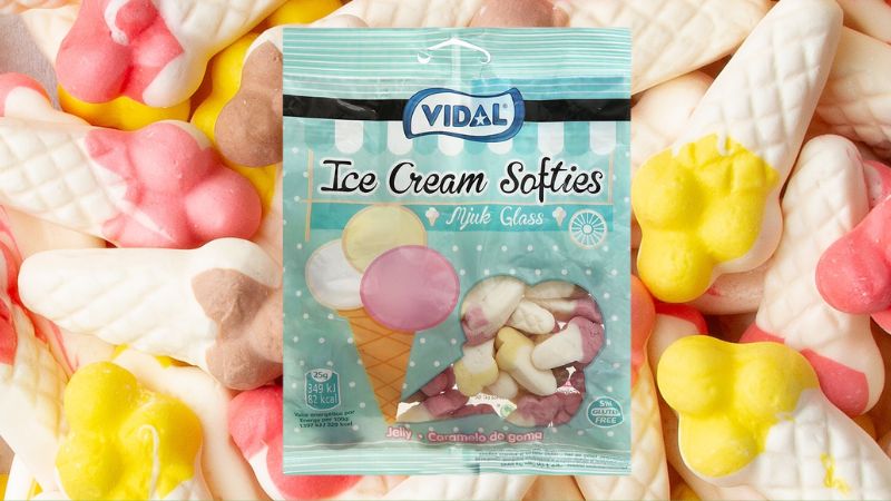 Kẹo dẻo hình cây kem Vidal Ice Cream Softies