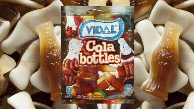 Kẹo dẻo hình chai cola Vidal Cola Bottles