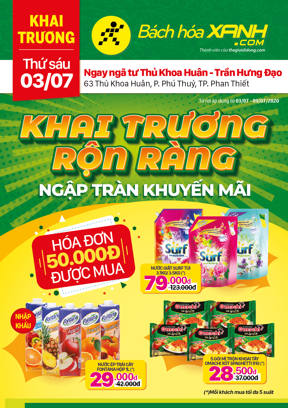 Cửa hàng Bách hoá XANH 63 thủ khoa huân Cửa hàng Bách hoá XANH 63 thủ khoa huân