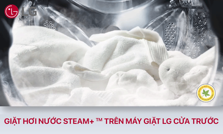 Công nghệ giặt hơi nước Steam+TM của máy giặt LG