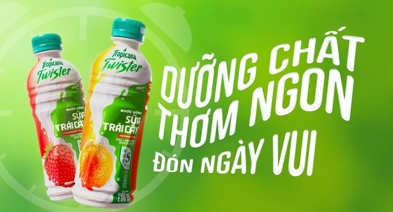 Cung cấp năng lượng cho ngày dài năng động với Sữa trái cây Twister Juicy Milk