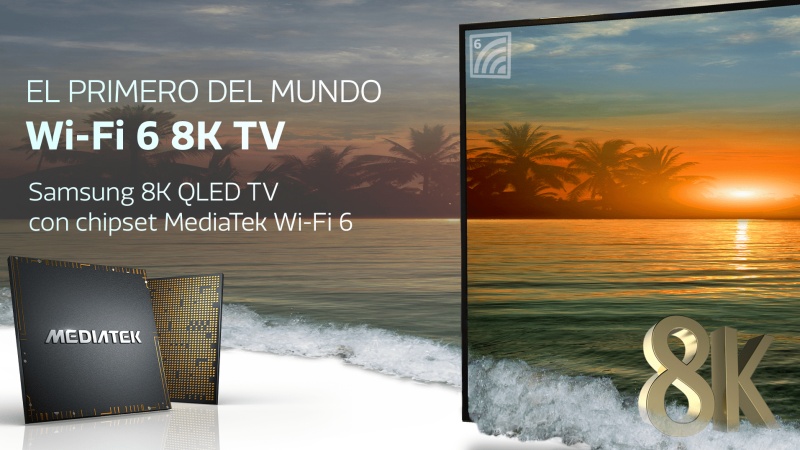 MediaTek công bố chip TV thông minh hàng đầu S900, hỗ trợ 8K và Wi-Fi 6. TV QLED 8K của Samsung được ứng dụng đầu tiên