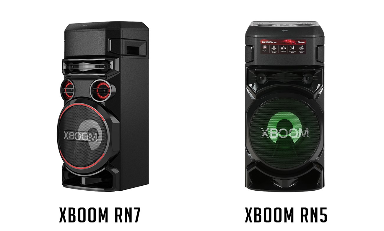 So sánh Loa Karaoke LG Xboom RN7 và Loa Karaoke LG Xboom RN5