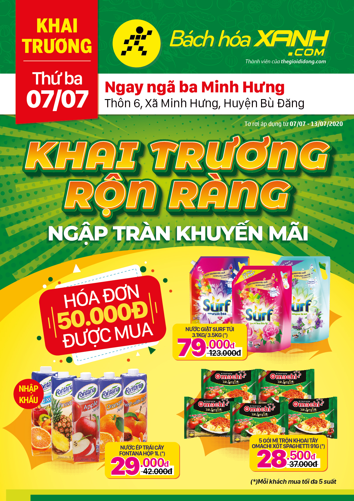 Cửa hàng Bách hoá XANH tại Thôn 6, Xã Minh Hưng Cửa hàng Bách hoá XANH tại Thôn 6, Xã Minh Hưng