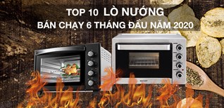 Top 10 Lò nướng bán chạy nhất 6 tháng đầu năm 2020 tại Điện máy XANH