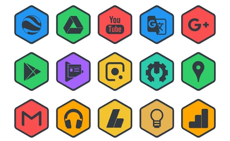 Hexadark - Hexa Icon Pack