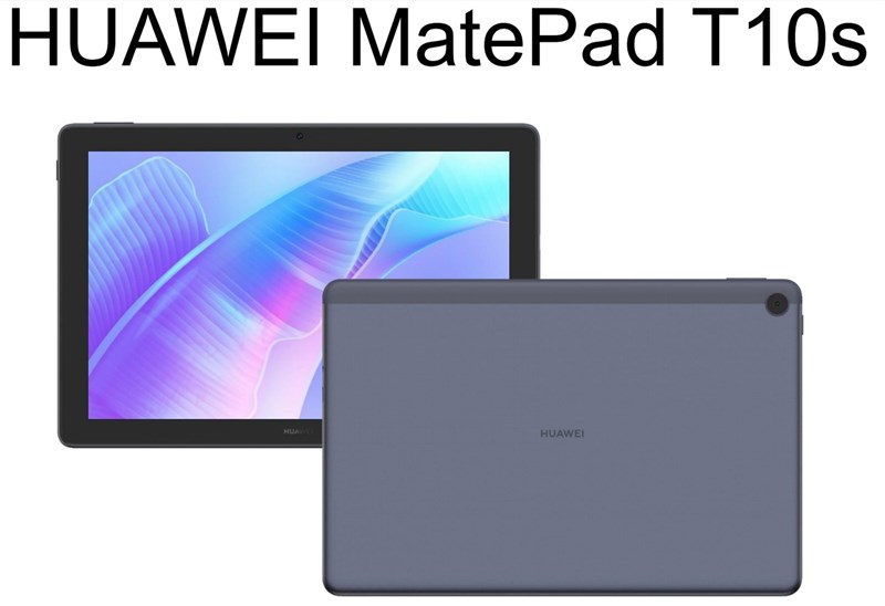 Bộ đôi máy tính bảng Huawei MatePad T10 và MatePad T10s lộ thiết kế kèm cấu hình với chip Kirin 710A