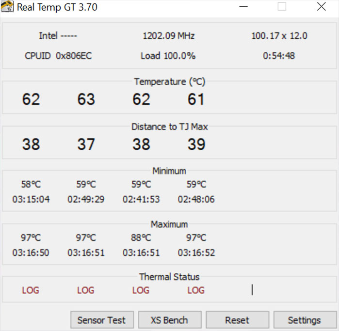 Đo tản nhiệt bằng Real Temp