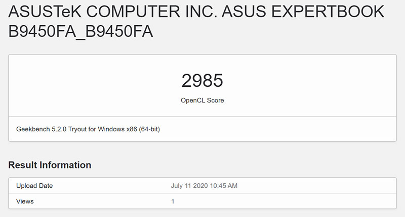 hiệu năng đo bằng Geekbench 5