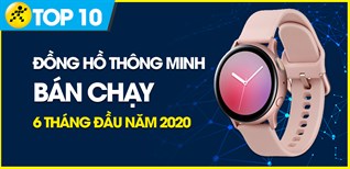 Top 10 Smartwatch/Band bán chạy nhất 6 tháng đầu năm 2020 tại Điện máy XANH