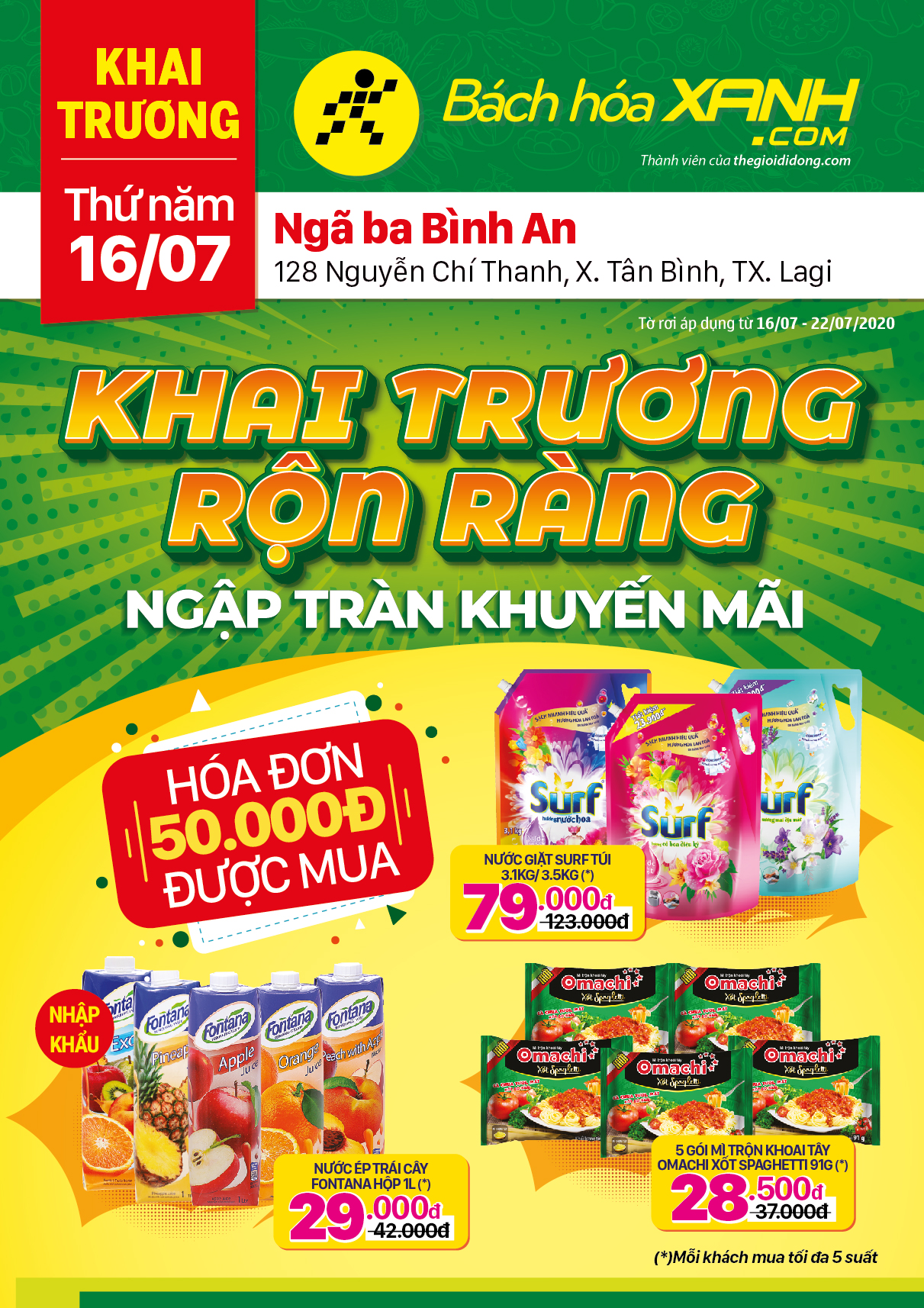 Cửa hàng Bách hoá XANH tại Số 128 Nguyễn Chí Thanh