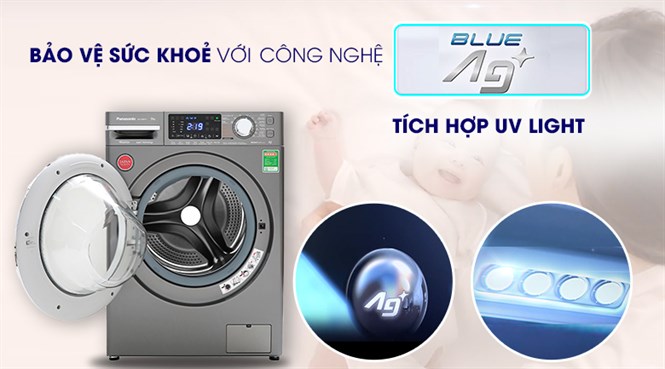 Các tính năng diệt khuẩn bảo vệ sức khỏe nào đang có trên máy giặt Panasonic?