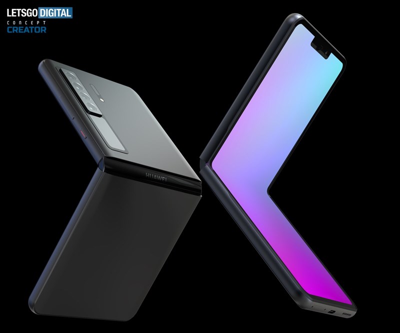 Huawei Mate V đẹp lạ trong thiết kế màn hình gập được lấy cảm hứng từ các bằng sáng chế