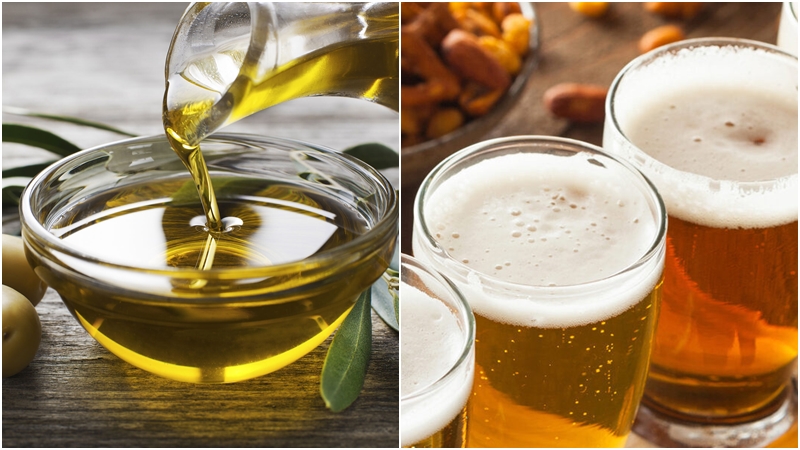 Kết hợp bia và dầu ô liu để ngăn ngừa lão hoá