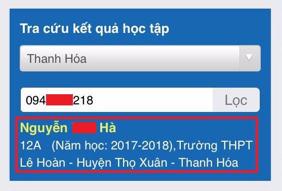 Hướng dẫn tra cứu điểm của con cực dễ dàng trên vnEdu