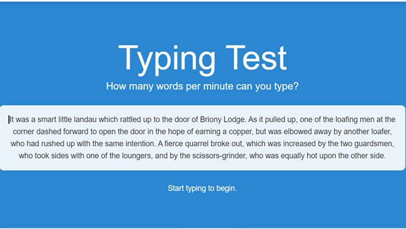 tốc độ đánh máy 