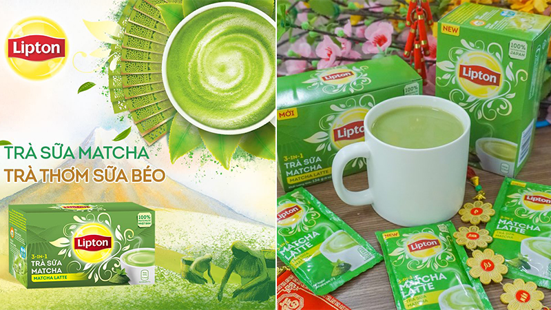 Trà sữa Matcha Lipton 3in1 Trà sữa Matcha Lipton 3in1