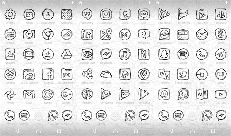 Strokes Black - Icon Pack