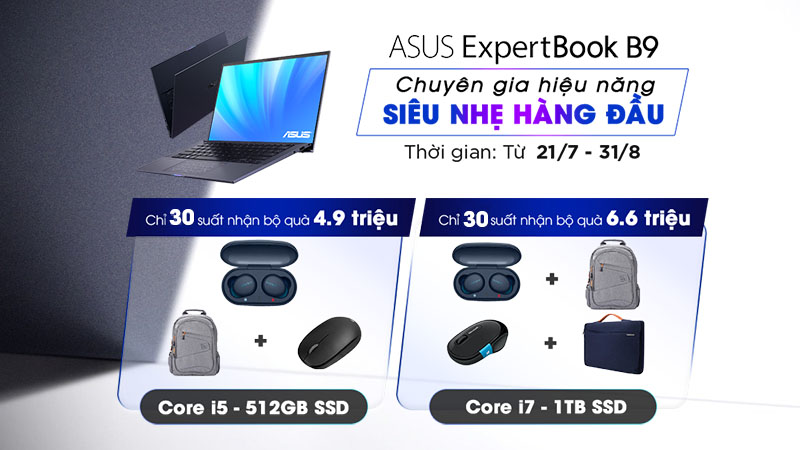 ĐẶT TRƯỚC ASUS EXPERTBOOK B9