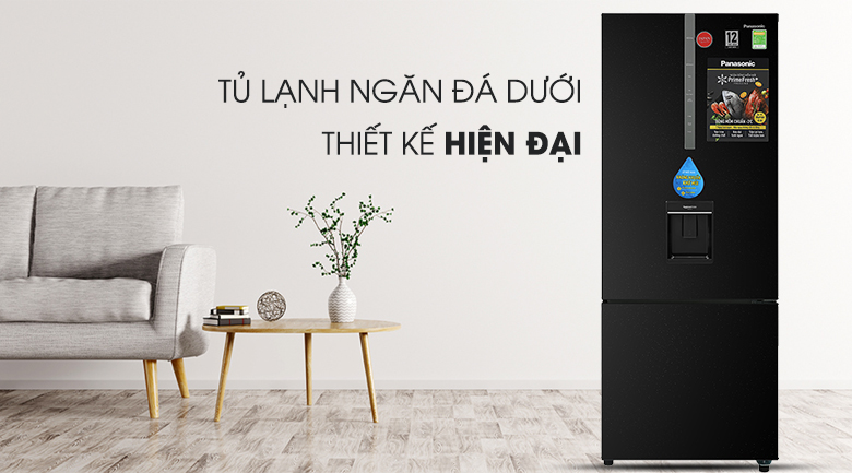 Thiết kế ngăn đá dưới hiện đại, tiện lợi - Tủ lạnh Panasonic NR-BX0WKVN