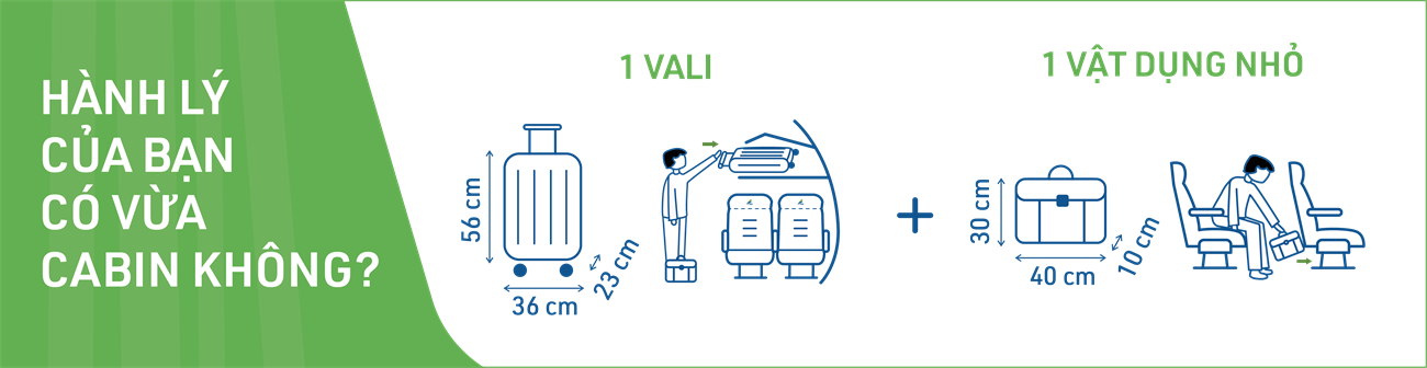 Quy định về kích thước hành lý xách tay và kí gửi khi đi máy bay