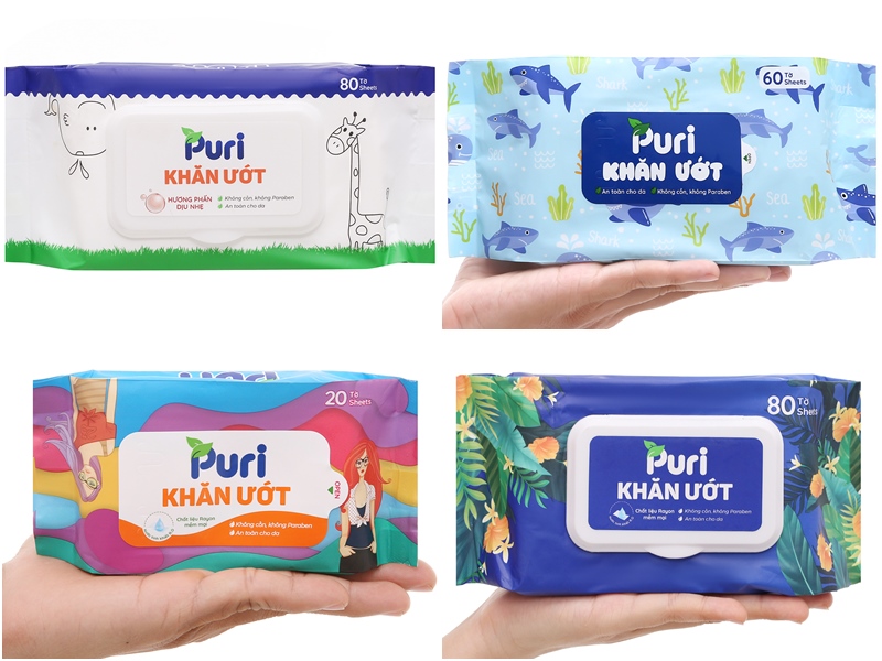 khăn ướt Puri ở Tip Hay