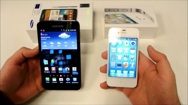 iPhone 4 so với Samsung Galaxy Note