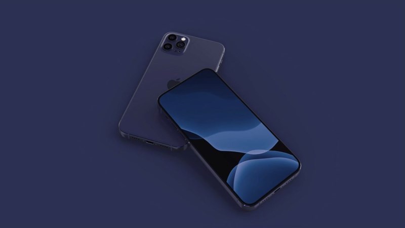 iPhone 12 Max concep màu xanh navy