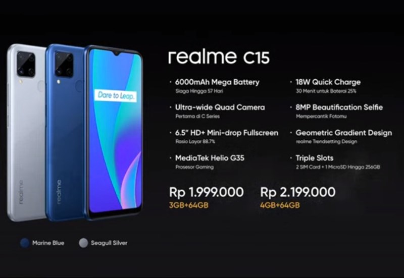 realme c15 specs 4 64