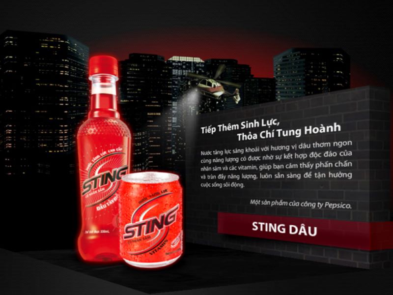 Nước tăng lực Sting dâu tây đỏ