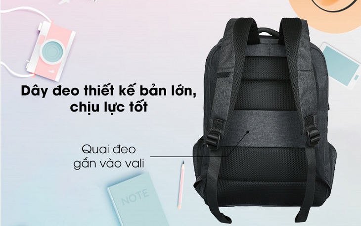 Thiết kế quai đeo bền bỉ, chịu lực tốt