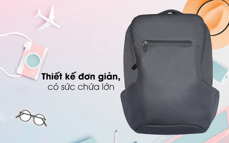 Balo Xiaomi thông thường được thiết kế đơn giản nhưng đẹp mắt