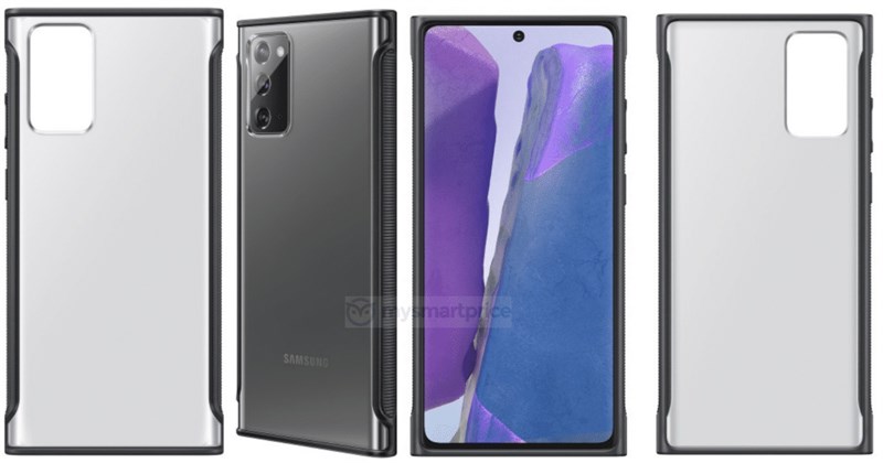 Xuất hiện ốp lưng trong suốt của Samsung Galaxy Note 20, tiết lộ tổng quan thiết kế mặt trước và sau của điện thoại